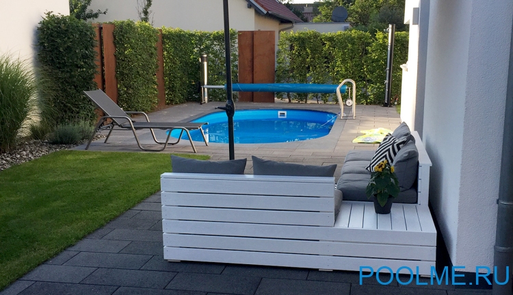 Каркасный бассейн Лагуна 4 х 3 х 1.25 м для дачи