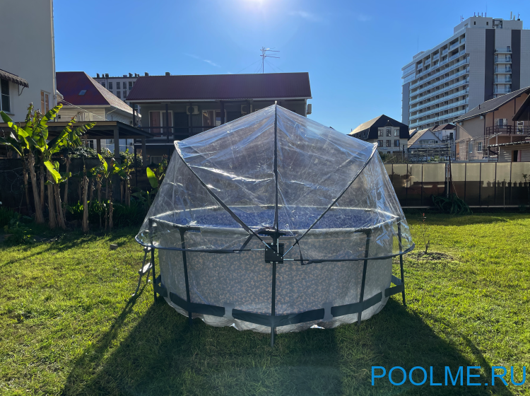 Круглый купол Pool tent материал ПВХ - 200 мкм - Оксфорд, Ø 4.57 метра, артикул PT457 Круглый купол Pool tent материал ПВХ - 200 мкм - Оксфорд, Ø 4.57 метра, артикул PT457