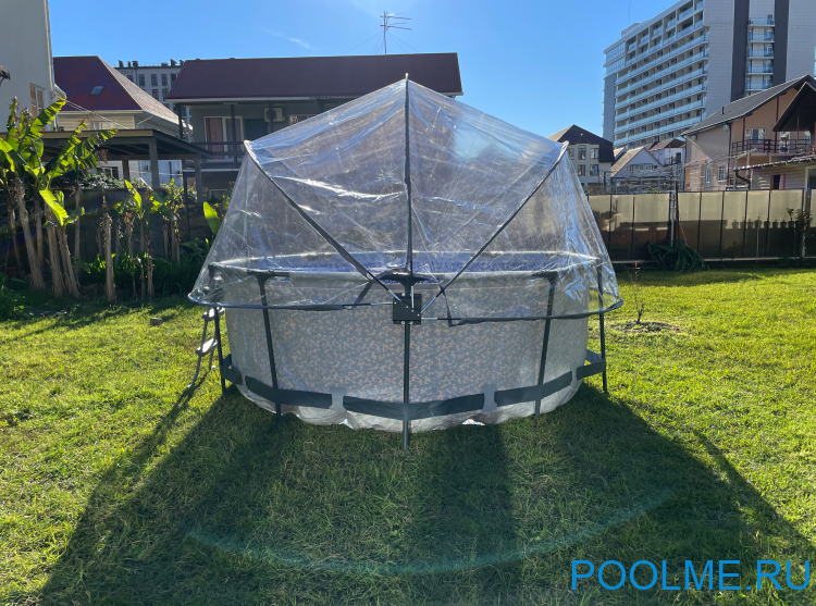 Круглый купол Pool tent материал ПВХ - 200 мкм - Оксфорд, Ø 4.57 метра, артикул PT457 Круглый купол Pool tent материал ПВХ - 200 мкм - Оксфорд, Ø 4.57 метра, артикул PT457