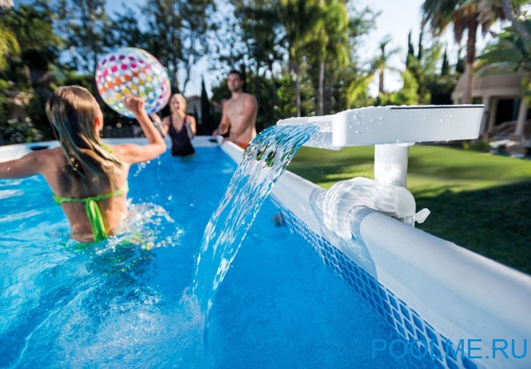 Водопад навесной INTEX с цветной LED-подсветкой, артикул 28090