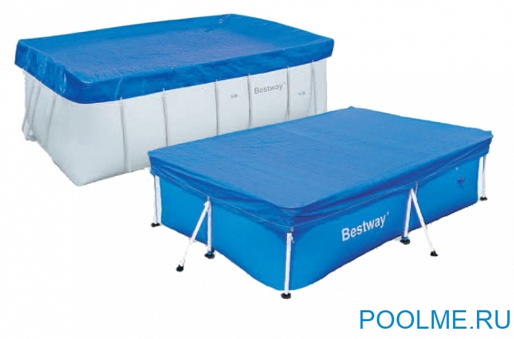 Тент Bestway для каркасных бассейнов 4.12 x 2.01 м, артикул 58232