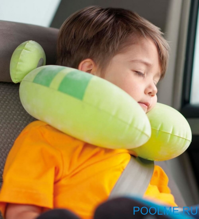 Надувная подушка для шеи INTEX "Лягушка" 28 x 30 x 8 см, артикул 68678-G