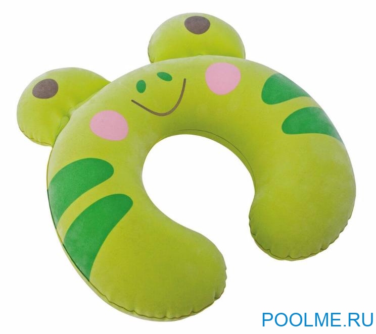 Надувная подушка для шеи INTEX "Лягушка" 28 x 30 x 8 см, артикул 68678-G