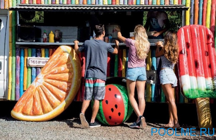 Матрас INTEX "Апельсин" 178 x 75 см, артикул 58763