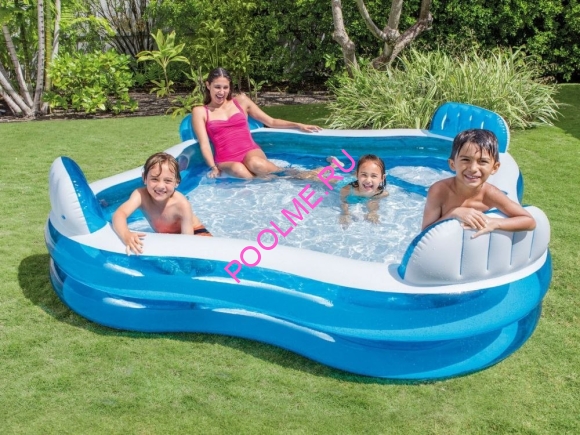 Детский бассейн INTEX "Идиллия" 229 x 229 x 66 см, артикул 56475
