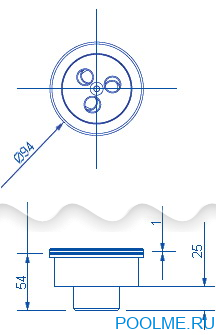 Форсунка донная с комбинированной подачей АТ 03.06 (универсальная)