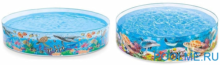 Каркасный бассейн INTEX 58472, размер 2.44 x 0.46 м