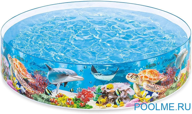 Каркасный бассейн INTEX 58472, размер 2.44 x 0.46 м