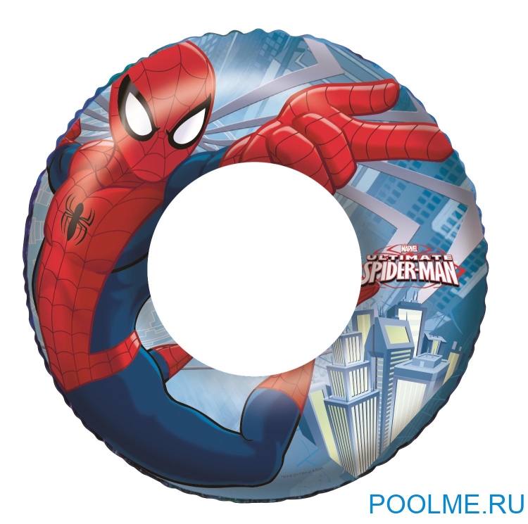 Надувной круг Bestway "Человек-паук" для плавания 56 см, артикул 98003 Надувной круг Bestway "Человек-паук" для плавания 56 см, артикул 98003