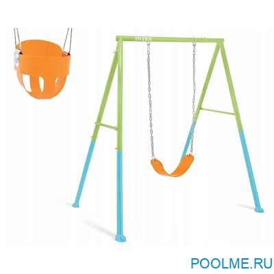 Качели INTEX со сменным сиденьем, размер 180 x 254 x 211 см, арт. 44113 Качели INTEX со сменным сиденьем, размер 180 x 254 x 211 см, арт. 44113