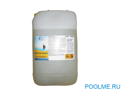 Жидкий хлор Chemoform Кемохлор - 28 кг, артикул 586028 Жидкий хлор Chemoform Кемохлор - 28 кг, артикул 586028