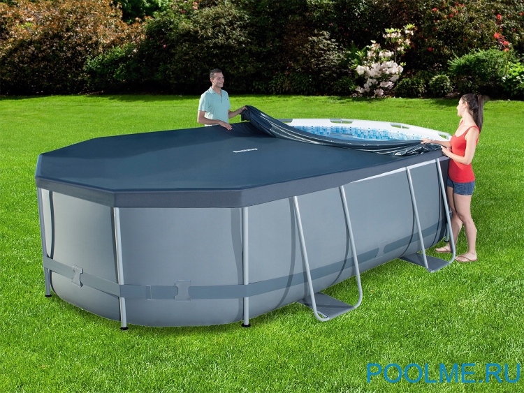 Каркасный бассейн Bestway 56710, размер 5.49 x 2.74 x 1.22 м