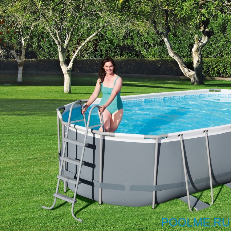 Каркасный бассейн Bestway 56710, размер 5.49 x 2.74 x 1.22 м