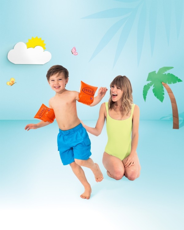 Нарукавники INTEX "Deluxe" 23 x 15 см, артикул 58642