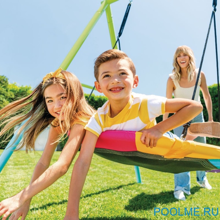 Качели детские INTEX "гнездо", размер 203 х 254 х 211см, артикул 44111