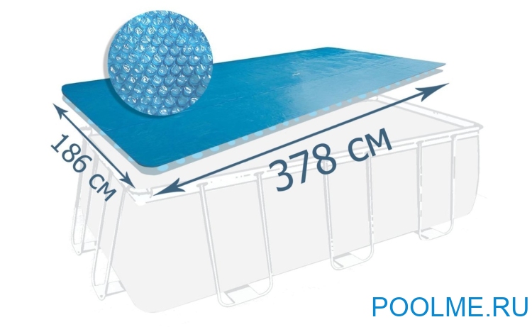 Покрывало INTEX для бассейна размером 400 x 200 см