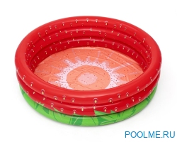 Детский надувной бассейн &quot;Сладкая клубничка&quot; 1.60 x 0.38 м, артикул 51145 Детский надувной бассейн "Сладкая клубничка" 1.60 x 0.38 м, артикул 51145
