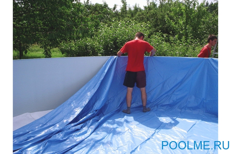 Запасная пленка к бассейну Azuro 5 x 1.4 м, артикул 3EXX0282 (Голубая 0.5 мм)