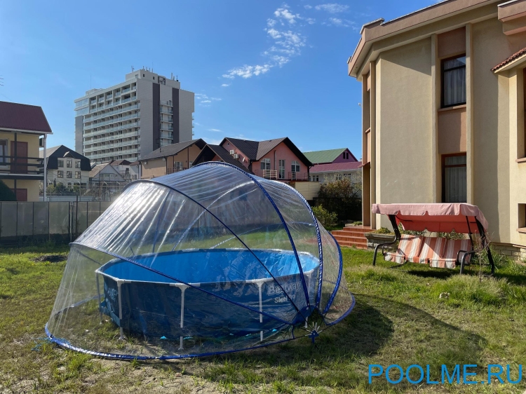 Круглый павильон Pool Tent материал ПВХ - 200 мкм, Ø 4.5 метра; артикул LT450
