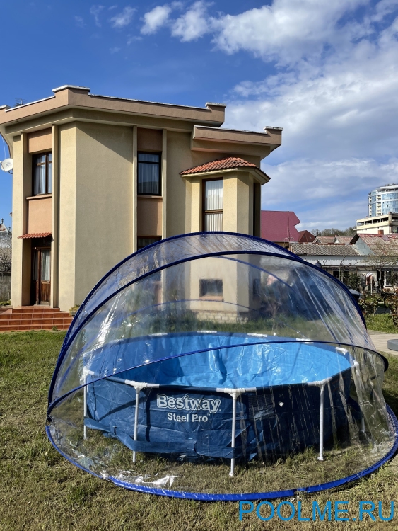 Круглый павильон Pool Tent материал ПВХ - 200 мкм, Ø 4.5 метра; артикул LT450