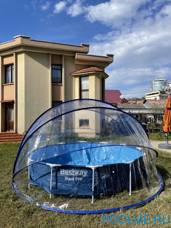 Круглый павильон Pool Tent материал ПВХ - 200 мкм, Ø 4.5 метра; артикул LT450