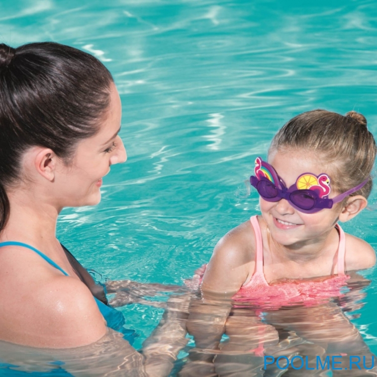 Очки для плавания Bestway &quot;Фламинго&quot;, артикул 21080-F