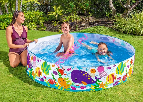 Детский бассейн INTEX "Морские жители" 183 x 38 см, артикул 56452