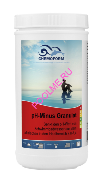 Уменьшитель уровня pH гранулированный Chemoform Ph-минус 1.5 кг, артикул 811001