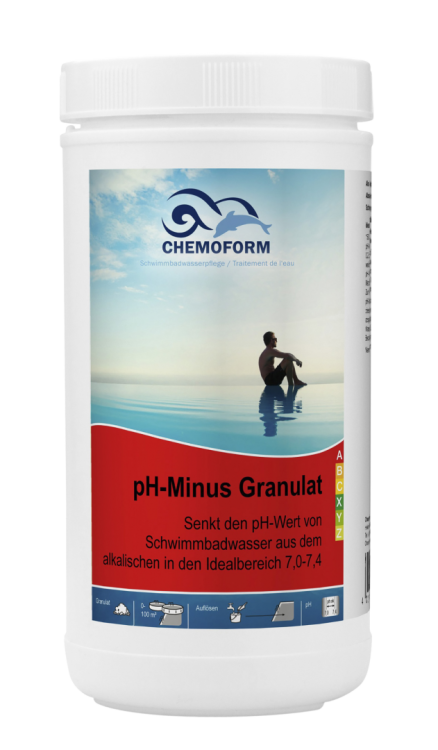 Уменьшитель уровня pH гранулированный Chemoform Ph-минус 1.5 кг, артикул 811001