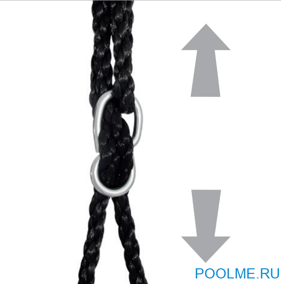 Качели детские INTEX "двойные", размер 267 х 254 х 211 см, артикул 44126