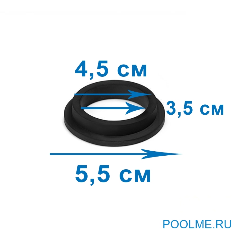 L-образное уплотнительное кольцо INTEX на верх помпы песчаных фильтров, артикул 11412