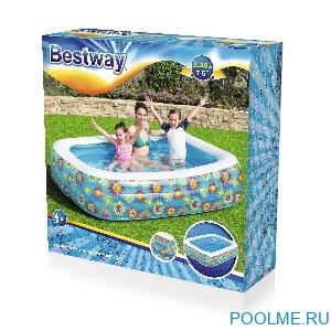 Надувной бассейн Bestway "Happy Flora" 2.29 x 1.52 x 0.56 м, артикул 54120