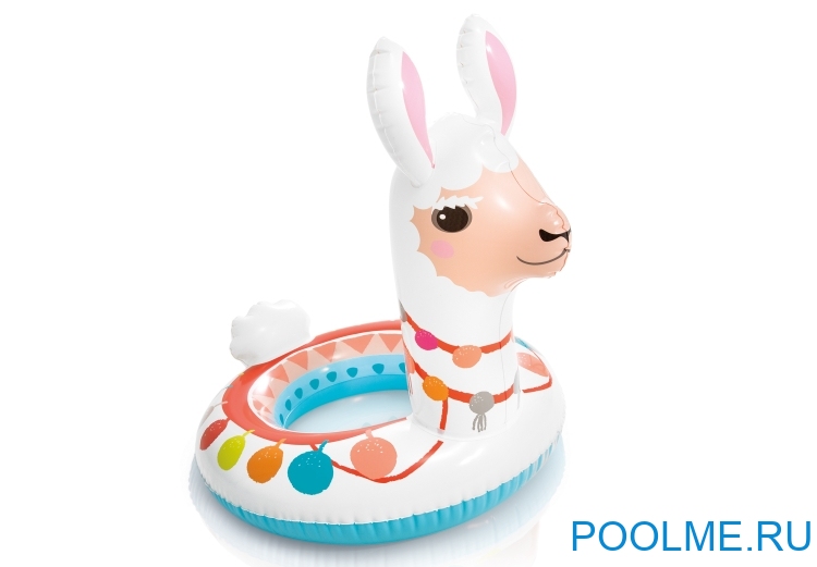 Надувной круг для плавания INTEX "Лама" 86 x 58 см, артикул 58221-L Надувной круг для плавания INTEX "Лама" 86 x 58 см, артикул 58221-L