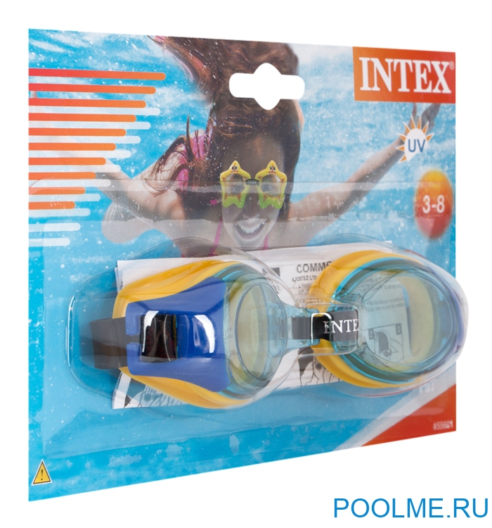 Очки для плавания INTEX "Junior" синие, артикул 55601-B Очки для плавания INTEX "Junior" синие, артикул 55601-B