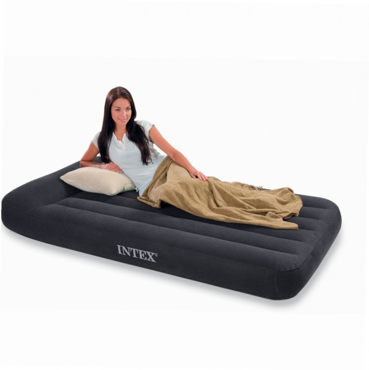Кровать INTEX надувная 99 x 191 x 23 см с подголовником, без насоса, артикул 66767