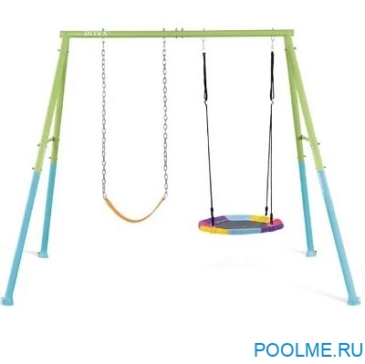 Качели детские INTEX "двойные", размер 267 х 254 х 211 см, артикул 44125 Качели детские INTEX "двойные", размер 267 х 254 х 211 см, артикул 44125