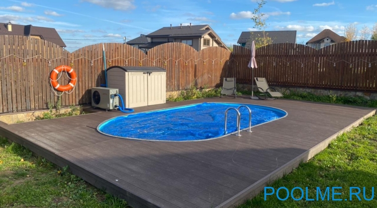 Каркасный бассейн Лагуна 7 х 3 х 1.25 м для дачи