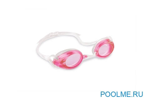 Очки для плаванья INTEX "Спортивная эстафета", розовый, артикул 55684-P Очки для плаванья INTEX "Спортивная эстафета", розовый, артикул 55684-P