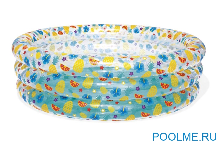 Детский надувной бассейн Bestway "Тропические фрукты" 1.70 x 0.53 м, артикул 51048 Детский надувной бассейн Bestway "Тропические фрукты" 1.70 x 0.53 м, артикул 51048