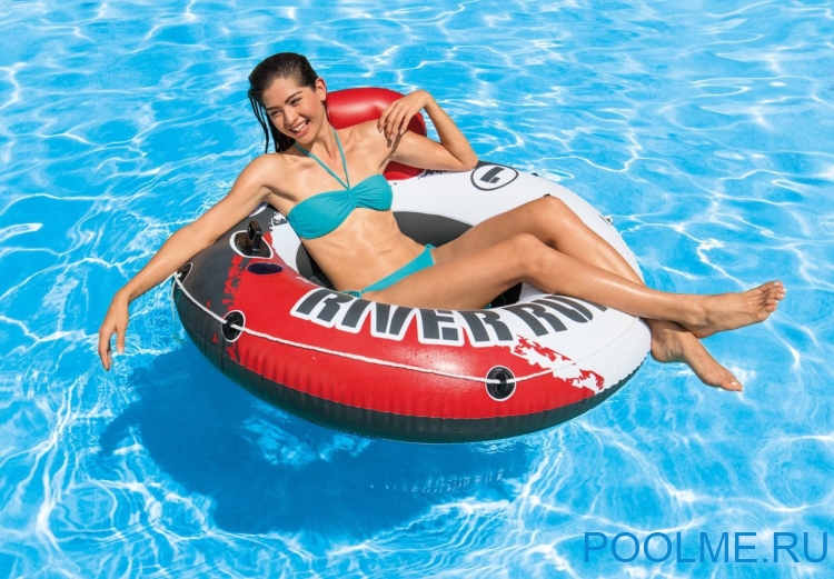 Надувной круг INTEX "Red River Run" 135 см, артикул 56825 Надувной круг INTEX "Red River Run" 135 см, артикул 56825