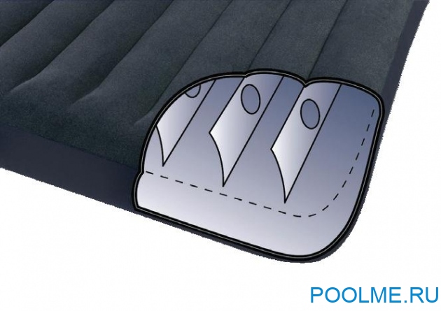 Матрас INTEX надувной 137 x 191 x 23 см, встроенный насос 220V, артикул 66780