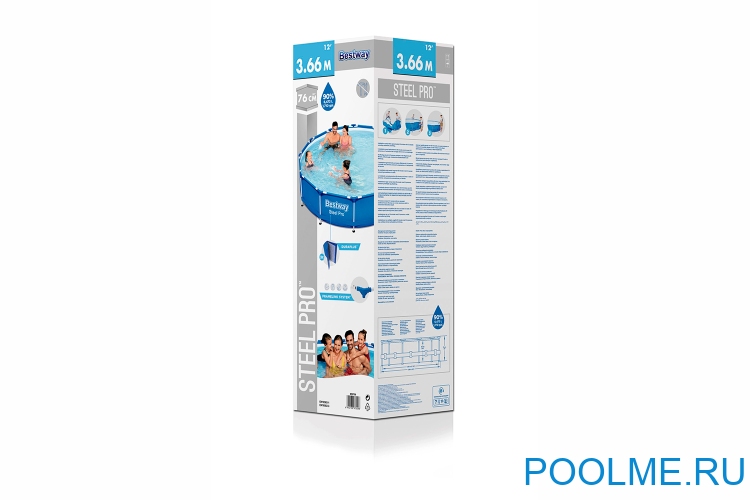 Каркасный бассейн Bestway 56706, размер 3.66 x 0.76 м