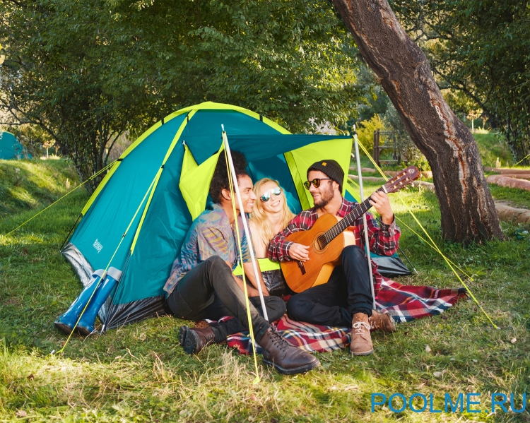 Трехместная палатка Bestway Cool Ground 3 210 x 210 x 120 см, артикул 68088