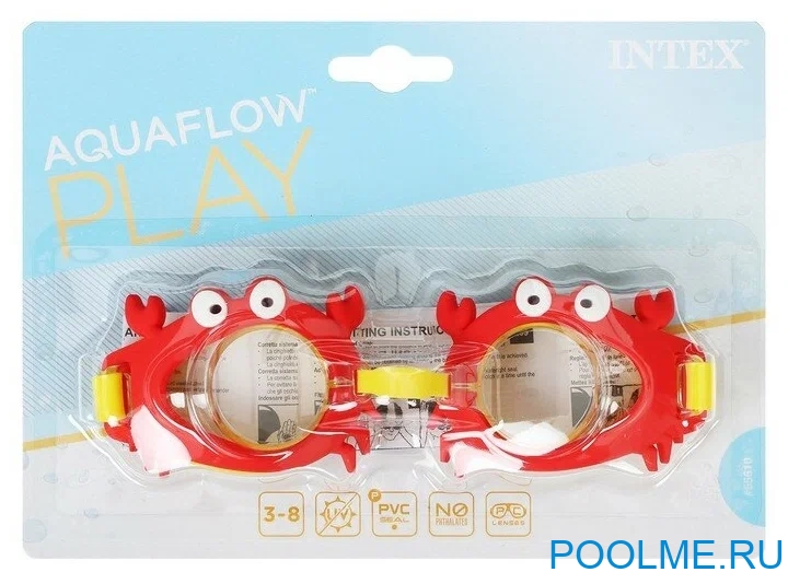 Очки для плавания INTEX "Крабы", артикул 55610 Очки для плавания INTEX "Крабы", артикул 55610