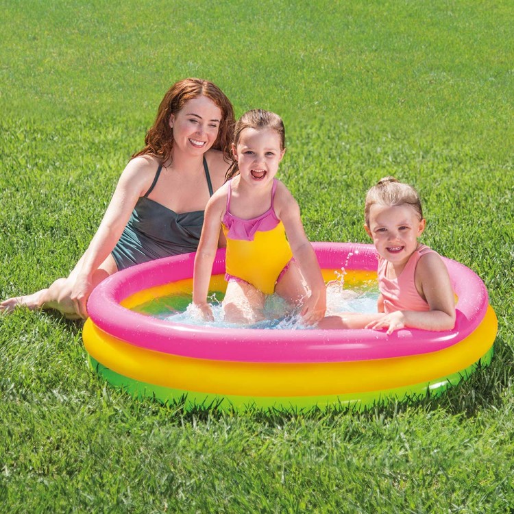 Детский бассейн INTEX "Радуга" 144 x 25 см, артикул 57412