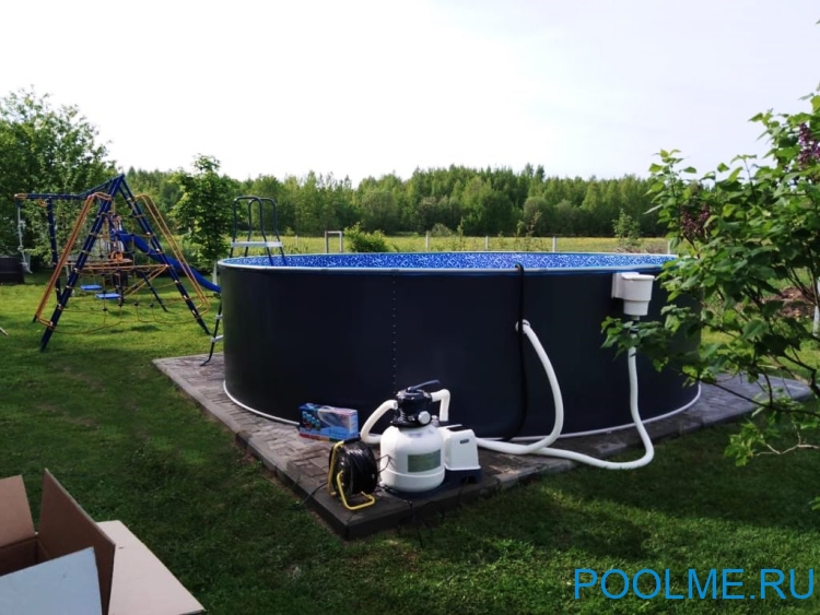 Бассейн Лагуна 5 х 1.25 м (полная комплектация) арт. 50012 - платина