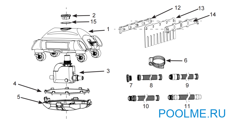 Вакуумный пылесос INTEX для каркасных бассейнов, артикул 28001