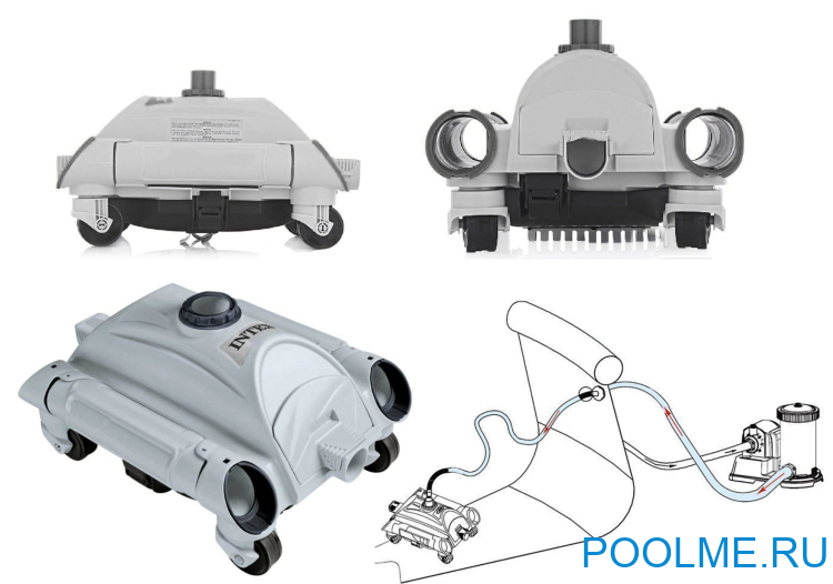 Вакуумный пылесос INTEX для каркасных бассейнов, артикул 28001