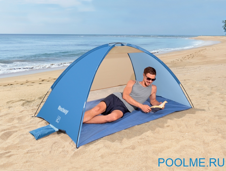 Пляжный навес Bestway Beach Ground 2 200 x 120 x 95 см, артикул 68105 Пляжный навес Bestway Beach Ground 2 200 x 120 x 95 см, артикул 68105