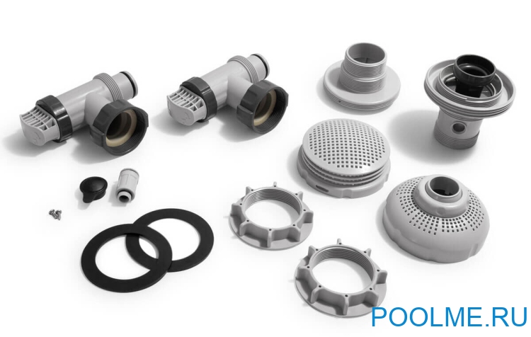 Комплект плунжерных клапанов с форсунками Intex 38мм, артикул 26005 Комплект плунжерных клапанов с форсунками Intex 38мм, артикул 26005